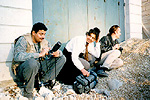 Photo: Yasser, Hanan, and Nigel at 'base camp'