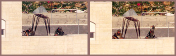 Photo: Soldiers on the roof.